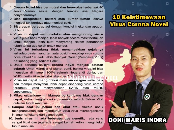 Pembelajaran Berharga dari Mr. Corona Novel  Mahluk Spesial Tuhan